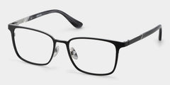 Aubrey Rectangle Black metal Glasses
