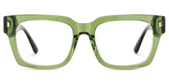Fulford Rectangle Green acetate Glasses