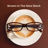 Willow Rectangle Brown TR90 Glasses