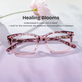 Sawyer Rectangle Pink acetate Glasses