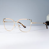 Gibbons Square Tortoise metal Glasses