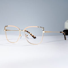 Gibbons Square Tortoise metal Glasses