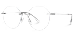 Osorio Geometric Silver metal Glasses
