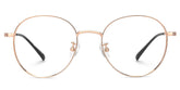 Ringstaff Round Rose-Gold metal Glasses