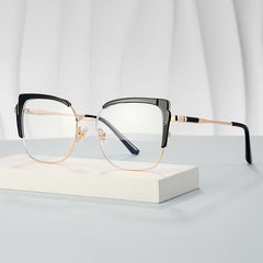 Jesmin Square Black mixed Glasses
