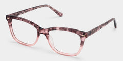 Sawyer Rectangle Pink acetate Glasses