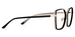 Jill Square Black mixed Glasses