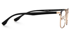 Eaddy Rectangle Gold metal Glasses