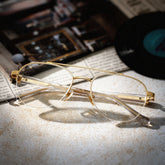 Emily Aviator Light Gold metal Glasses