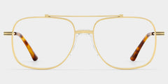 Poppy Aviator Gold metal Glasses