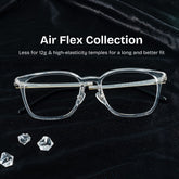 Lily Rectangle Clear TR90 Glasses