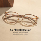 Amanda Rectangle Beige TR90 Glasses