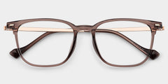 William Rectangle Brown mixed Glasses