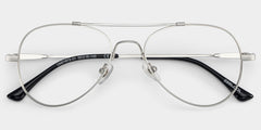 Chaima Aviator Silver metal Glasses