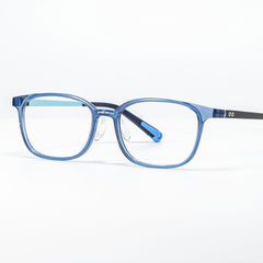 Lane ( Age 13-19 ) Rectangle Blue Clear TR90 Glasses