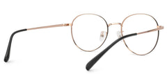 Ringstaff Round Rose-Gold metal Glasses