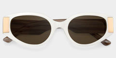 Havana Geometric White Brown TR90 Glasses