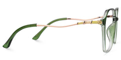 Lekesha Geometric Green mixed Glasses
