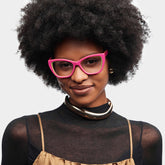 Blaise Butterfly Pink Green acetate Glasses