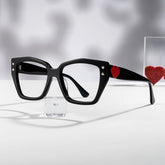Jemia Butterfly Black acetate Glasses
