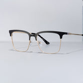 Cleo Square Black metal Glasses