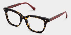 Angela Square Tortoise acetate Glasses