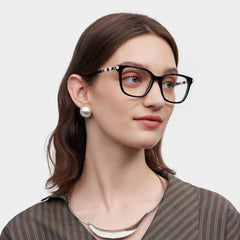 Delilah Square Black mixed Glasses