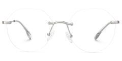 Osorio Geometric Silver metal Glasses