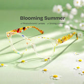 Jett Square Yellow Clear acetate Glasses