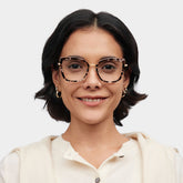 Leila Butterfly Tortoise mixed Glasses