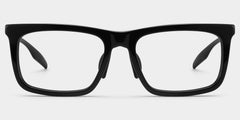 Ease Rectangle Black acetate Glasses