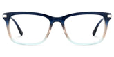 Zane Rectangle Blue mixed Glasses
