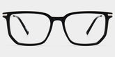 Michelle Rectangle Black mixed Glasses