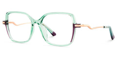 Rendon Square Green mixed Glasses