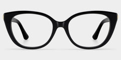 Charlotte Cat eye Black acetate Glasses