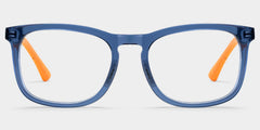 Glide Square Dark Blue acetate Glasses