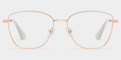 Skyler Butterfly Rose Gold metal Glasses