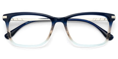 Zane Rectangle Blue mixed Glasses