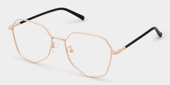 Bivins Geometric Gold metal Glasses
