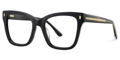 Rory Square Black acetate Glasses