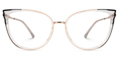 Estrada Cat eye Black-Clear mixed Glasses