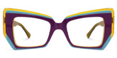 Verdejo Geometric Purple acetate Glasses
