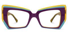 Verdejo Geometric Purple acetate Glasses