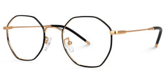 Reyes Geometric Black metal Glasses