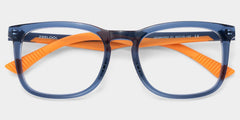 Glide Square Dark Blue acetate Glasses