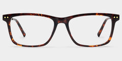 Eleanor Rectangle Brown acetate Glasses