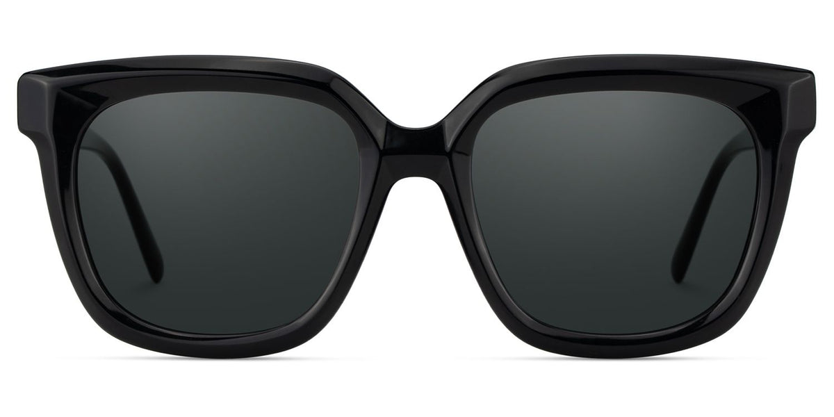 Lark Square Black acetate Glasses