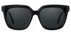 Lark Square Black acetate Glasses