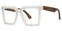 Pierre Square White mixed Glasses