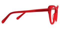 Charis Cat eye Red acetate Glasses